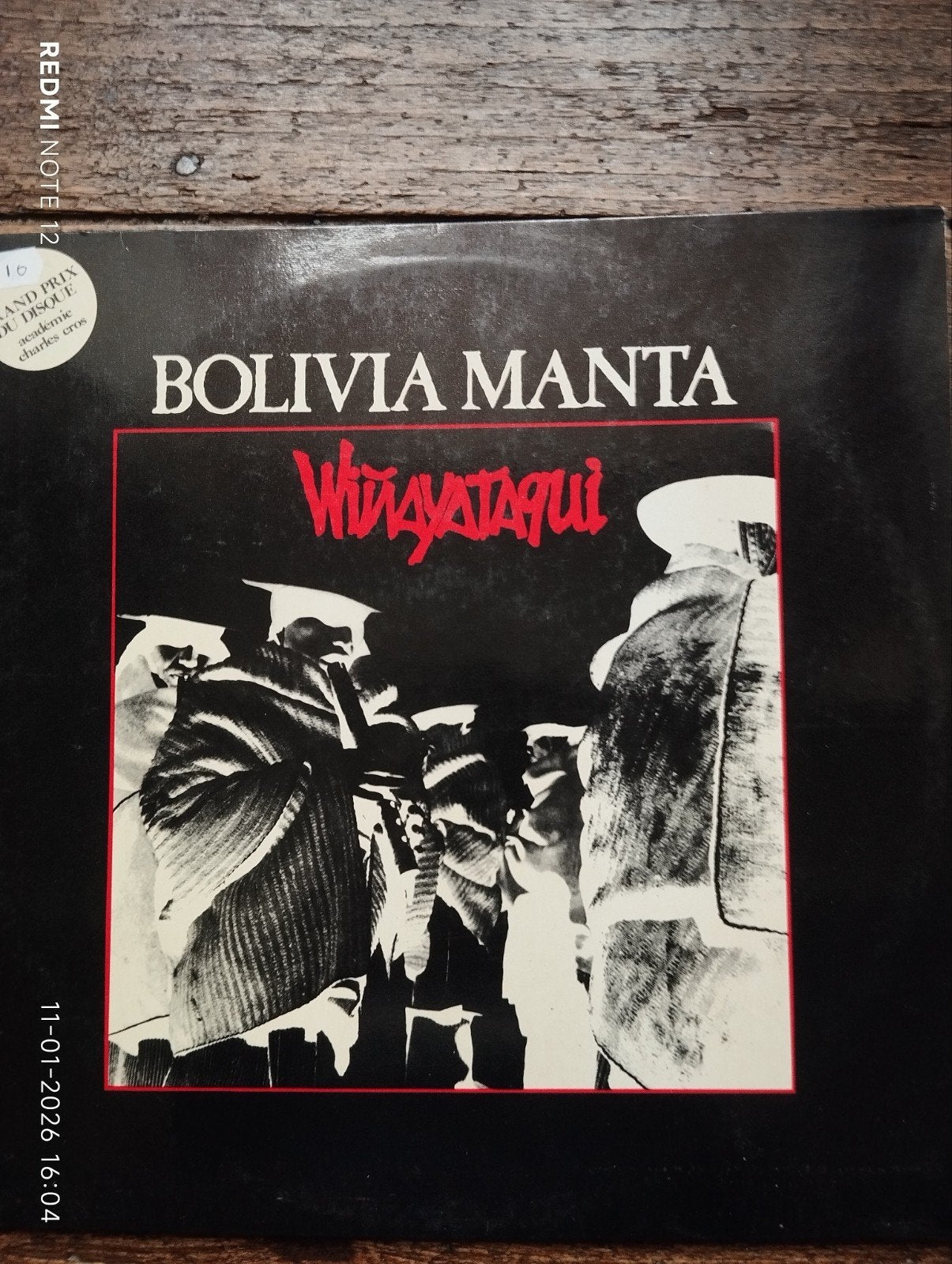 BOLIVIA MANTA . canta quechua, Ophalen of Verzenden
