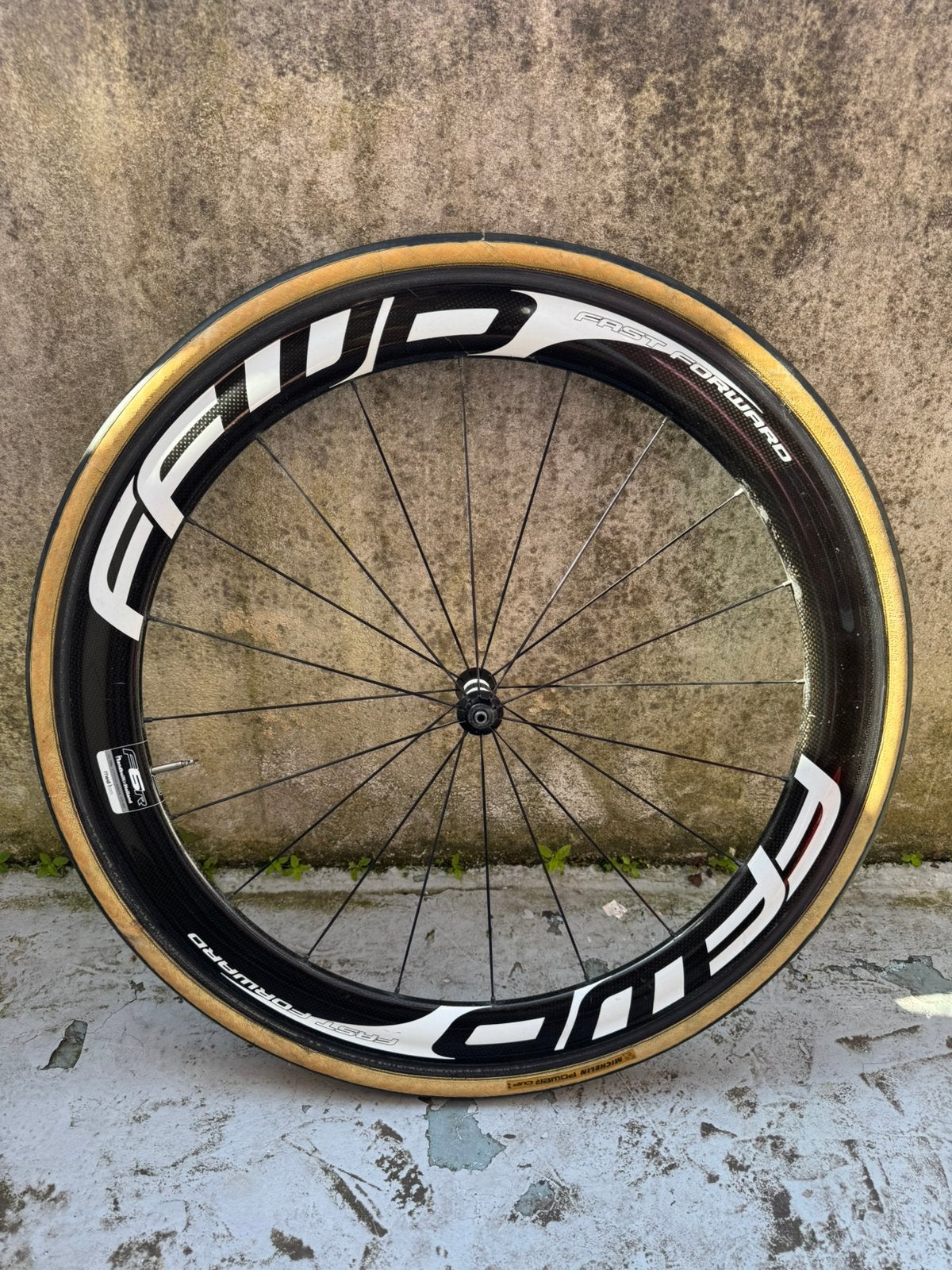 FFWD F6R Tubular carbon voorwiel, Wiel, Gebruikt, Ophalen of Verzenden, Racefiets