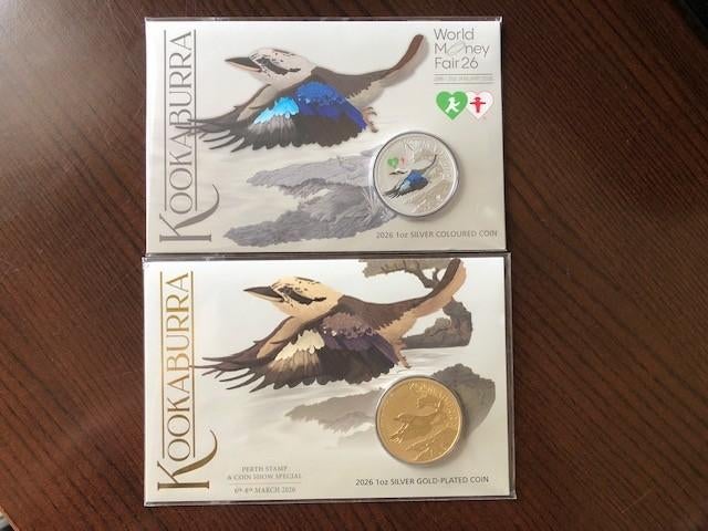 2026 Aus Kookaburra - special editions - 2 x 1 oz silver, Postzegels en Munten, Munten | Oceanië, Setje, Zilver, Ophalen of Verzenden