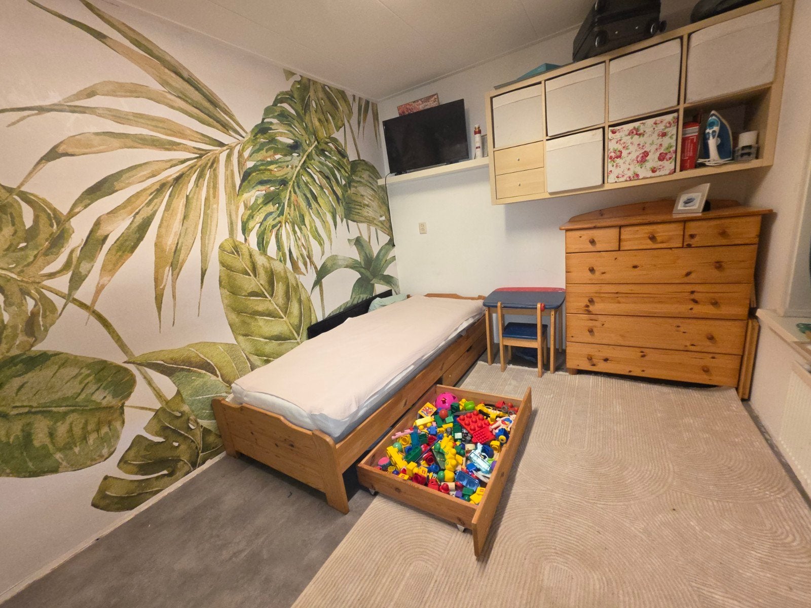 Kinderbed met lade, Huis en Inrichting, Ophalen, Gebruikt, 90 cm, Eenpersoons