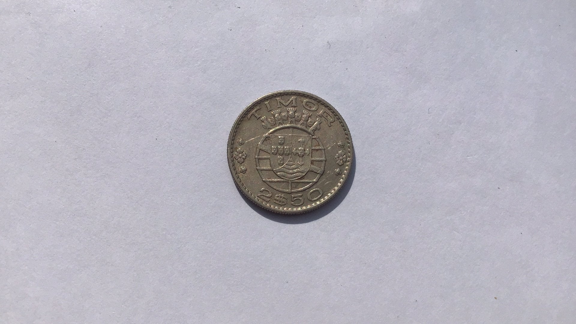 Portugees Timor 2 1/2 escudos 1970., Ophalen of Verzenden, Midden-Oosten