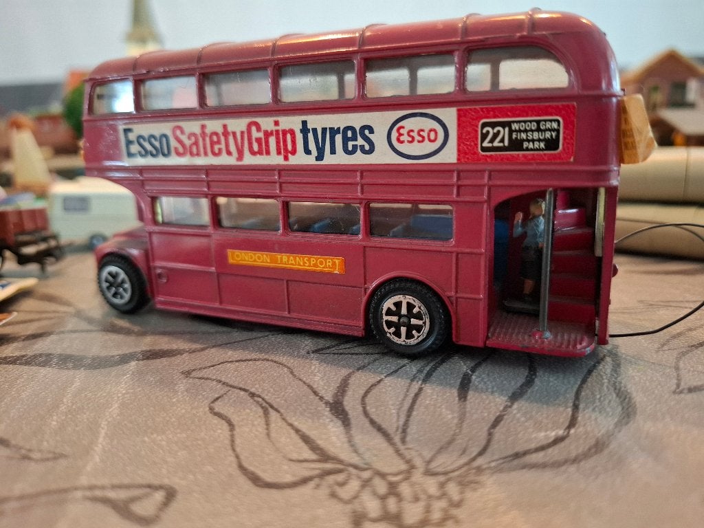 Vintage London Transport Dinky Toys dubbeldekker bus model, Ophalen of Verzenden, Gebruikt, Bus of Vrachtwagen, Overige merken