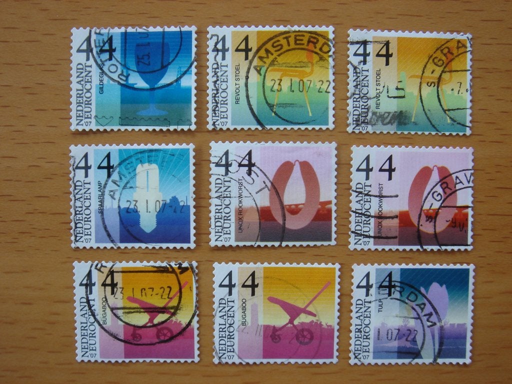 2006 Nederlandse Producten 9x , Postzegels en Munten, Postzegels | Nederland, Ophalen of Verzenden, Na 1940, Gestempeld