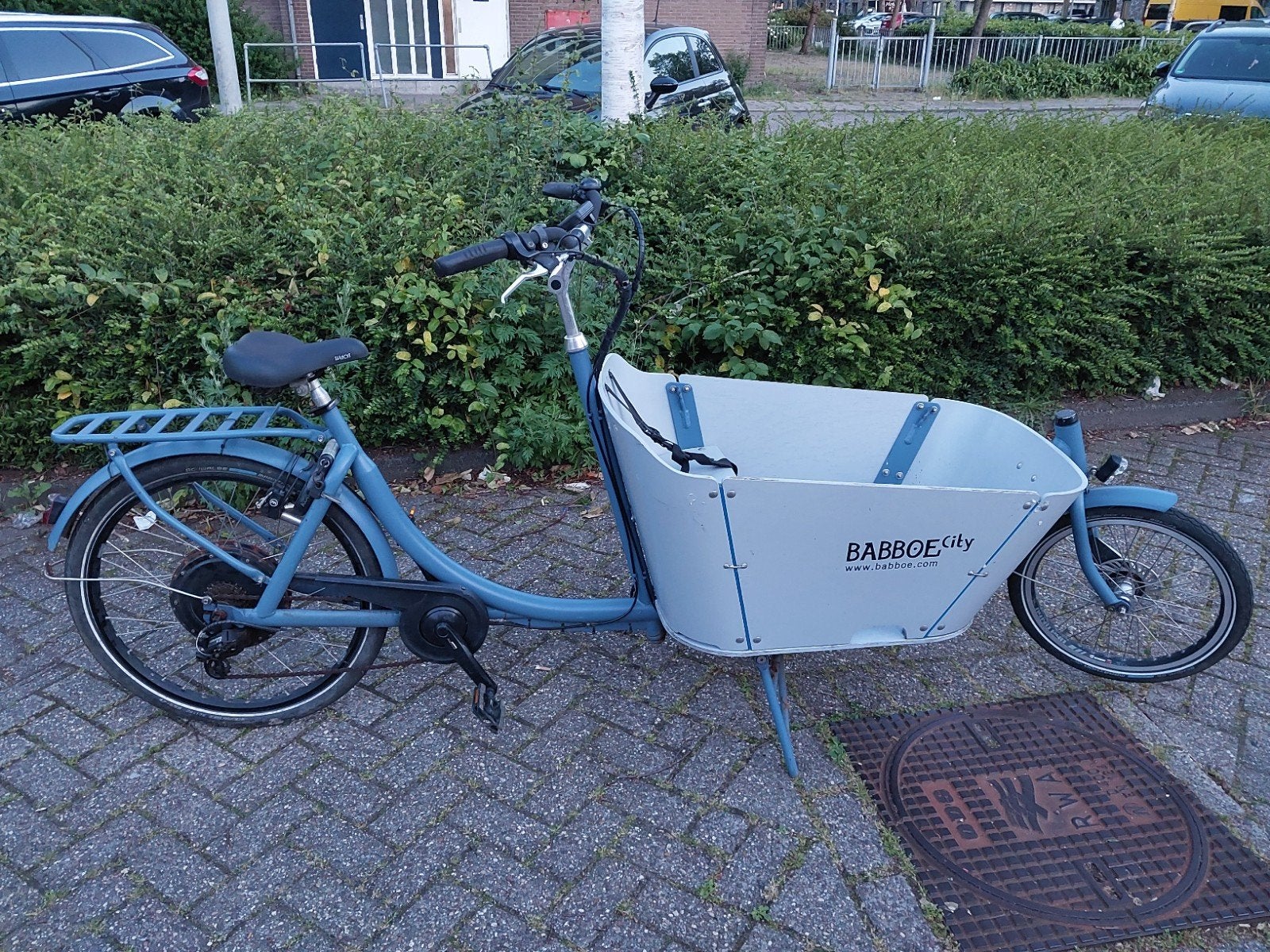 Fiets Babboe City Mountain Bakfiets + Huif Actieradius 30+-, Overige merken, Ophalen of Verzenden, Zo goed als nieuw, 2 kinderen