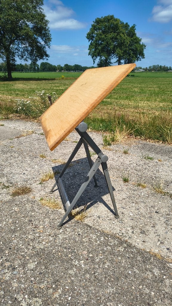 Vintage tekentafel Ahrend de Cirkel Friso Kramer 120x80cm, Ophalen, Gebruikt, Nb, Nb