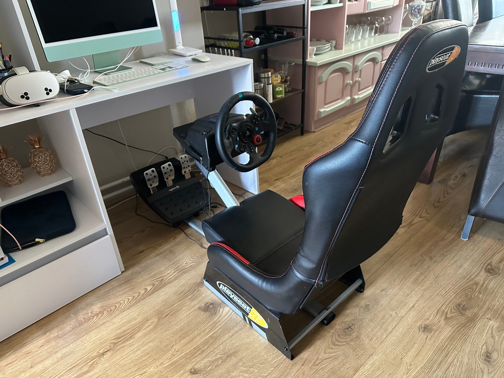 Complete race simulator set, Spelcomputers en Games, Spelcomputers | Sony PlayStation Consoles | Accessoires, Ophalen, Zo goed als nieuw