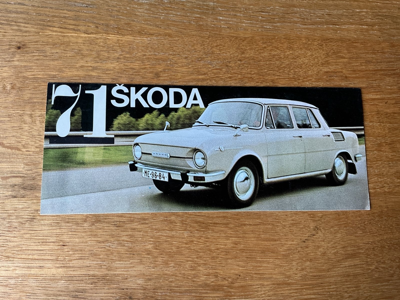 Skoda 1971 brochure S100 S110 S110R, Ophalen of Verzenden, Zo goed als nieuw, Overige merken