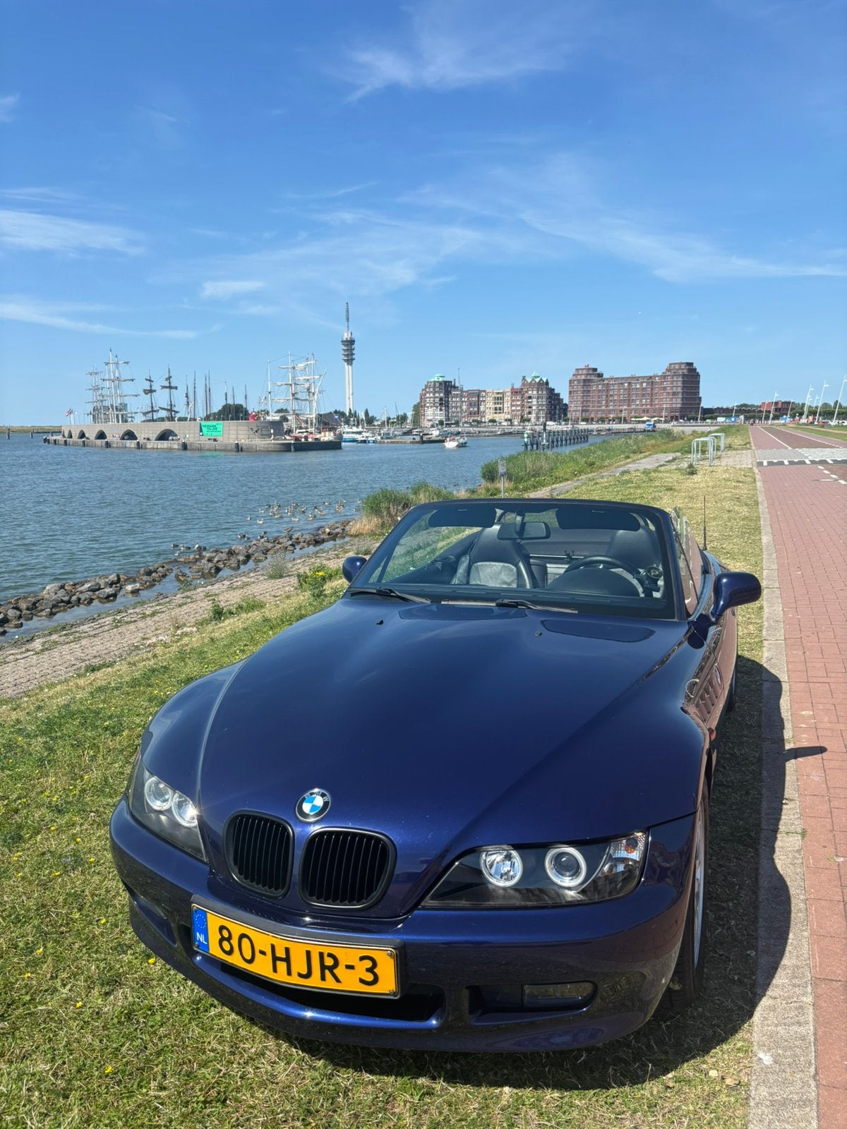 BMW Z3 1.8 1998 / Montreal Blue/ Stoelverwarming, 1190 kg, Achterwielaandrijving, 4 cilinders, Cabriolet