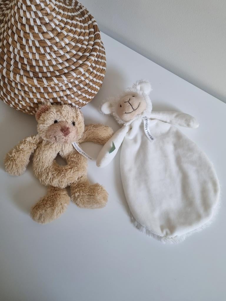 Happy Horse knuffel en rammelaar., Kinderen en Baby's, Speelgoed | Knuffels en Pluche, Ophalen of Verzenden, Nieuw, Beer