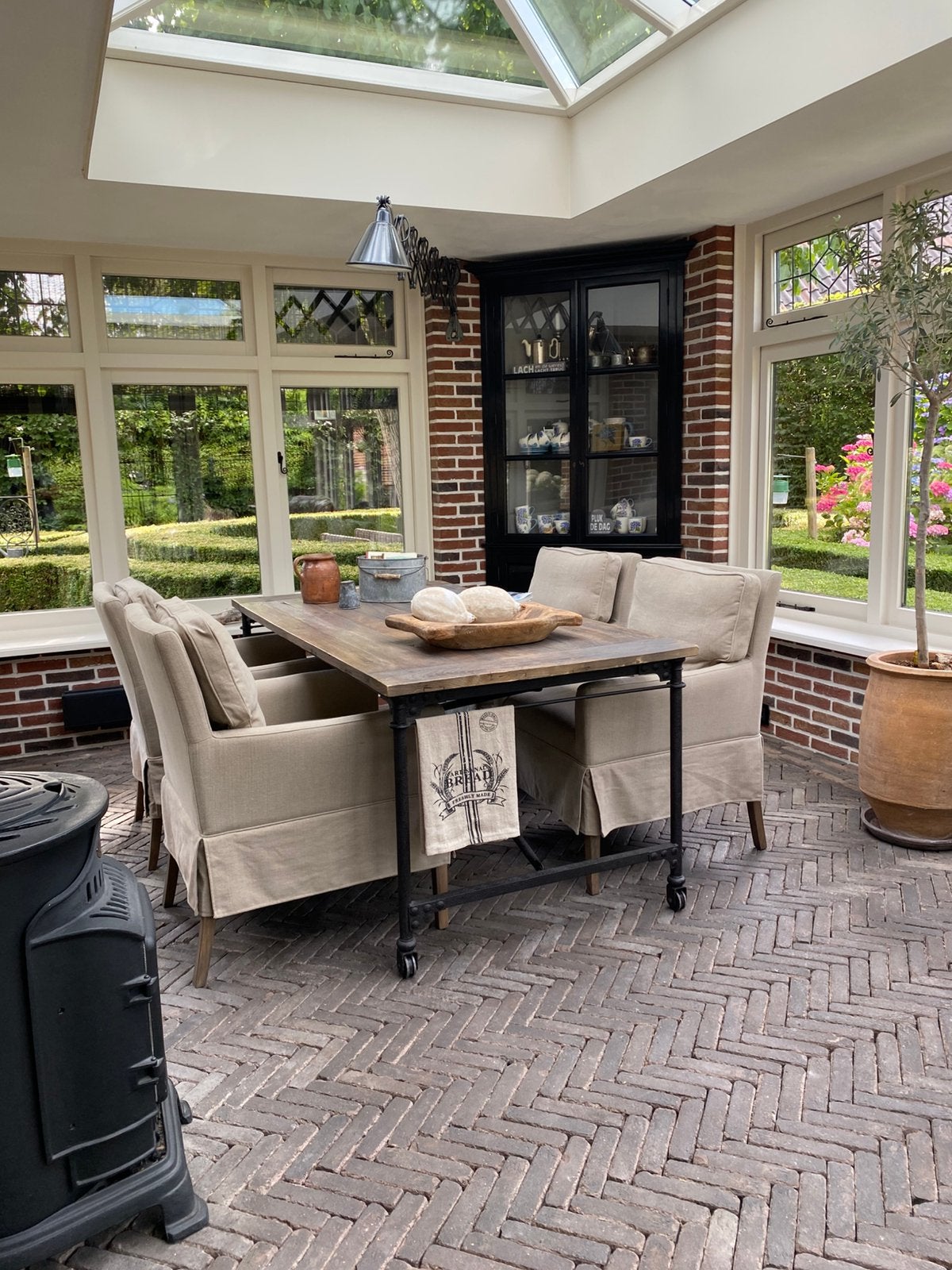 Stoere mooie landelijke eettafel 180x90, Huis en Inrichting, Ophalen, 50 tot 100 cm, Zo goed als nieuw, 150 tot 200 cm