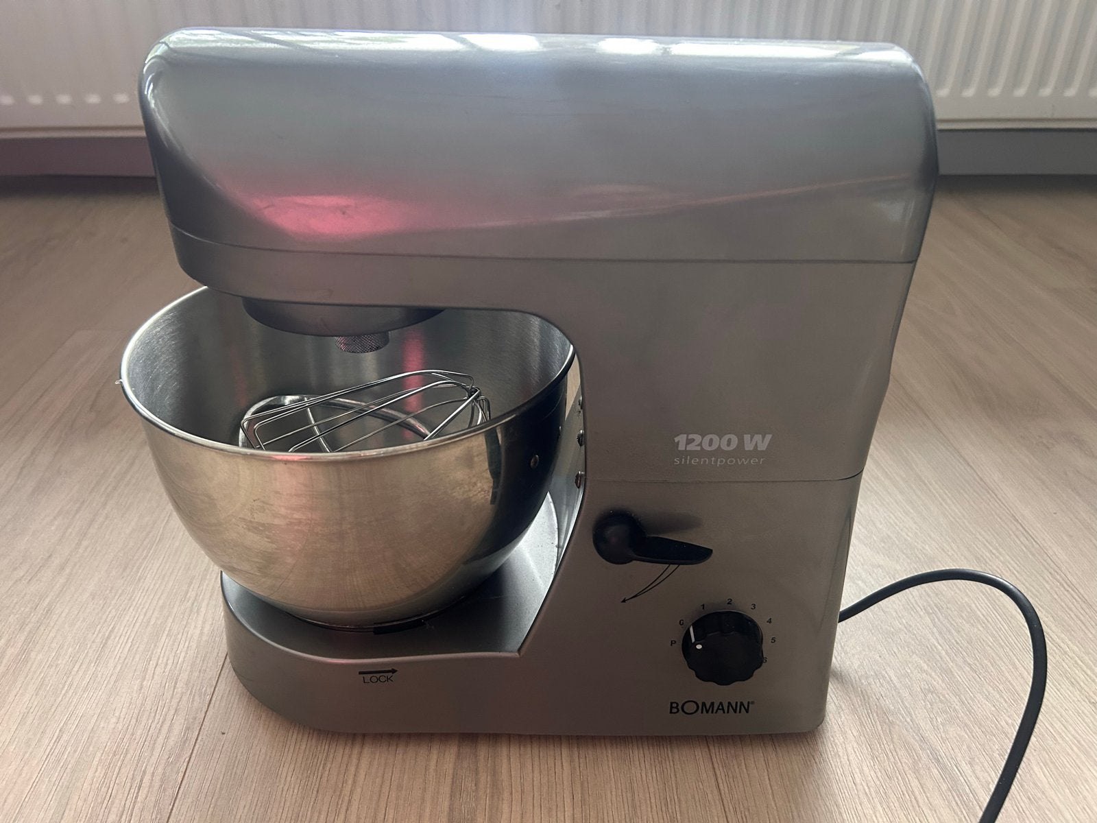 Bomann Keukenmachine 1200W - Silentpower, Witgoed en Apparatuur, 3 tot 4 liter, Ophalen of Verzenden, Gebruikt, 3 snelheden of meer