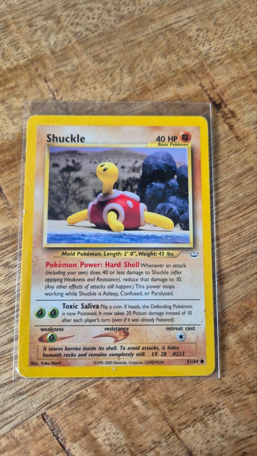Shuckle Pokémon kaart (Neo Revelation 51/64), Ophalen of Verzenden, Gebruikt, Losse kaart