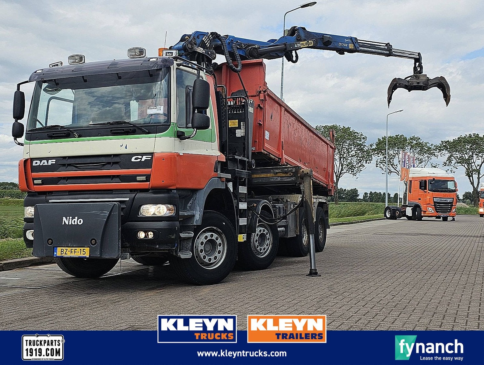 DAF CF 85.410 palfinger epsilon 17, Euro 5, Overige kleuren, Bedrijf, 2 stoelen