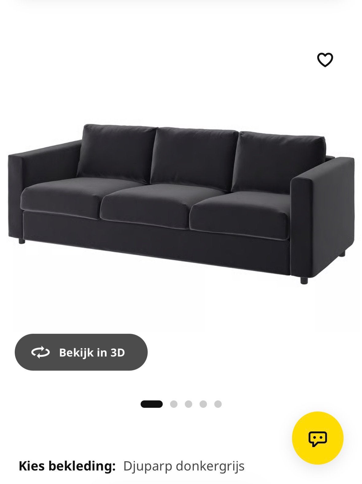 Nieuw! Hoezen vimle 3 persoonsbank met hoge armleuning IKEA, Ophalen, Overige materialen, Klassiek, 150 tot 200 cm
