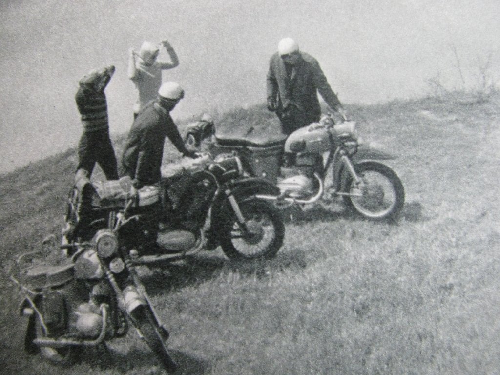 Oude Kaart uit 1968 - Mannen met Motor, Verzenden, 1960 tot 1980, Gelopen, Voertuig