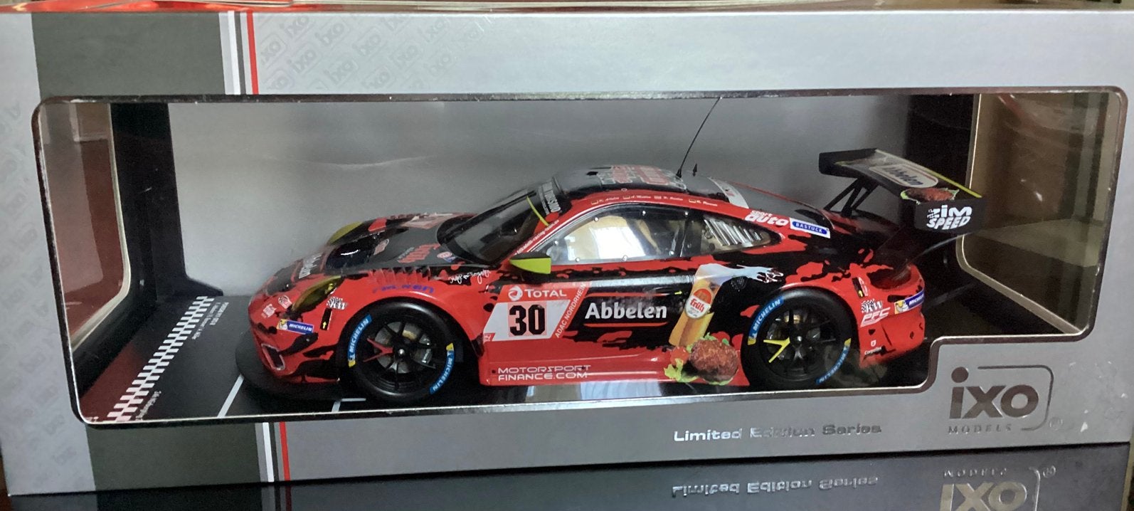 Porsche 911 GT3 R, Hobby en Vrije tijd, Modelauto's | 1:18, Ophalen of Verzenden, Zo goed als nieuw, Auto, Bburago