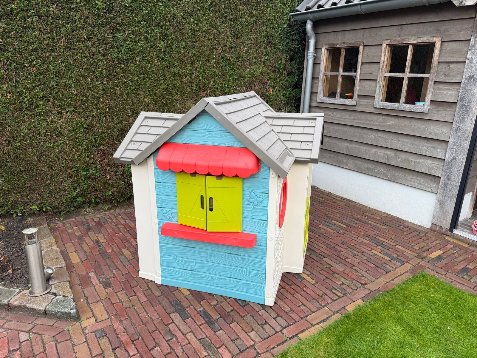 Smoby speelhuisje hamburger kraam - Zo goed als nieuw, Ophalen, Zo goed als nieuw, Plastic