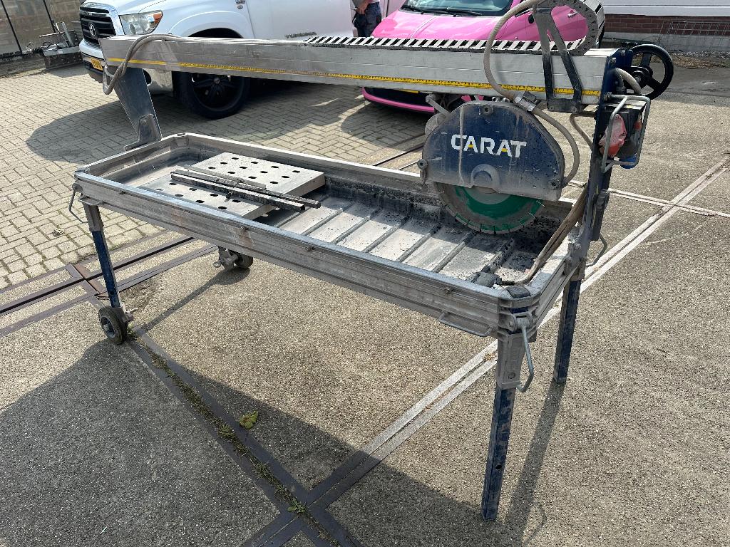 Carat waterzaagtafel, zagen tegels van 0 tot 150 centimeter, Ophalen, Gebruikt, 70 mm of meer, Overige typen