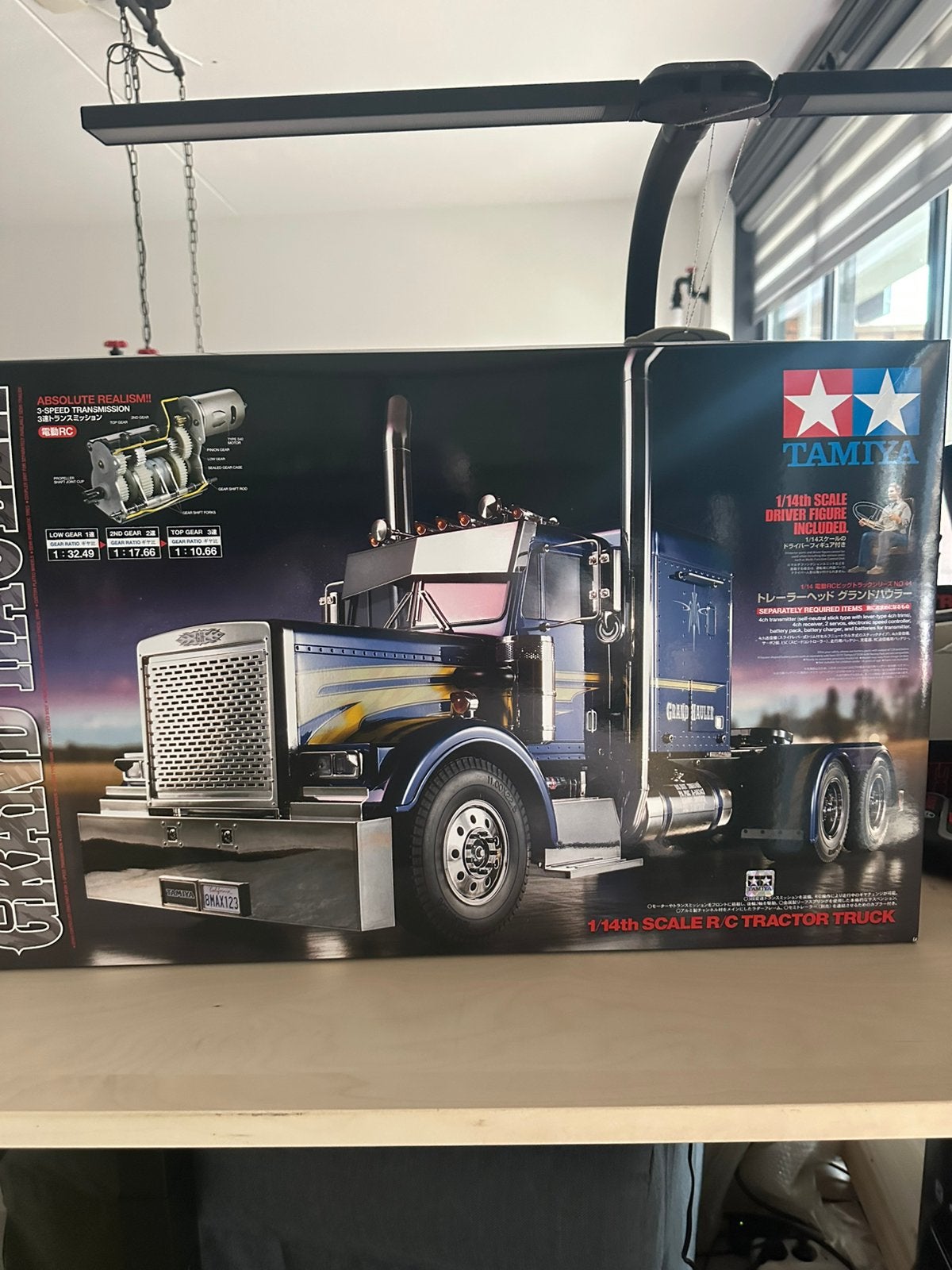 Tamiya grand hauler black edition + afstandsbediening, Schaal 1:14, Nieuw, Auto onroad, Ophalen