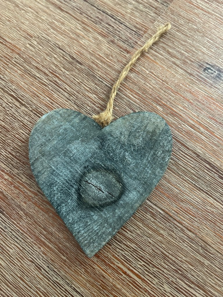 Hanger hartje grijs, Wandhanger, Hout, Ophalen of Verzenden, Zo goed als nieuw