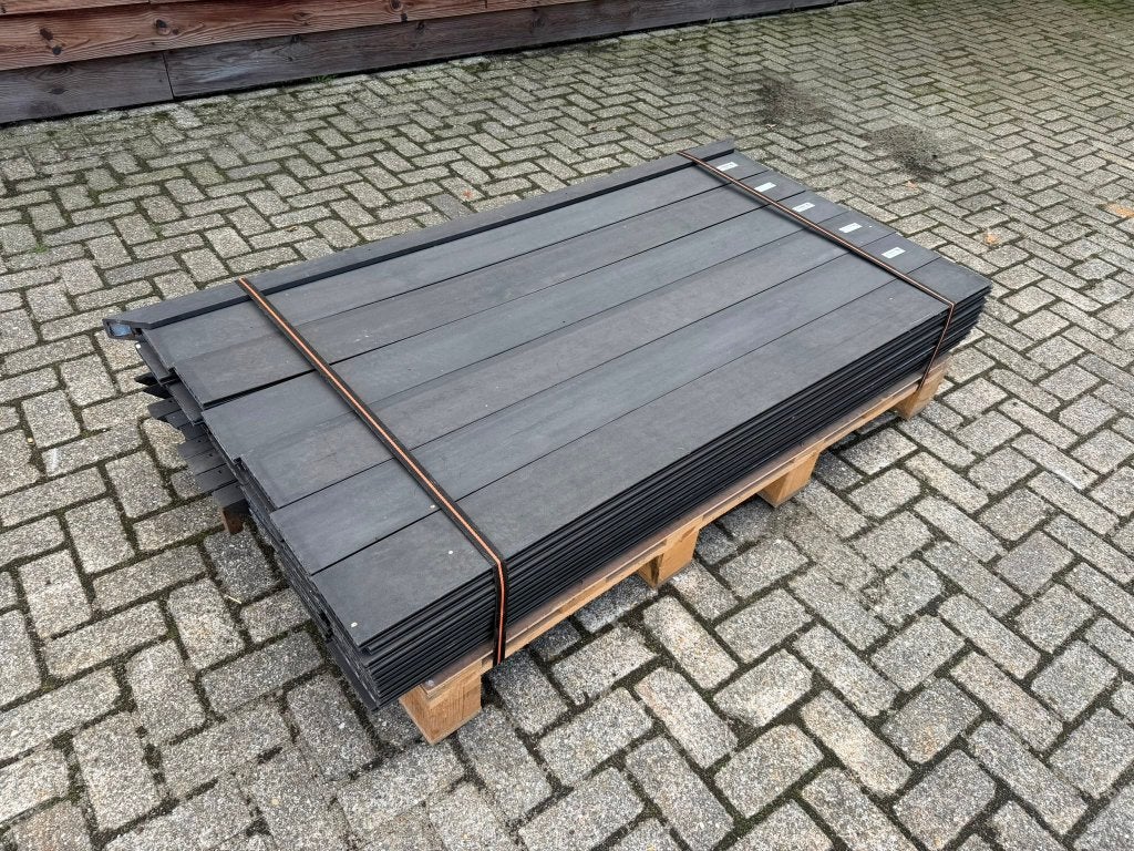 composiet schuttingplanken Elephant, zwart, schutting, Ophalen, Kunststof, Minder dan 3 meter, 1 tot 2 meter