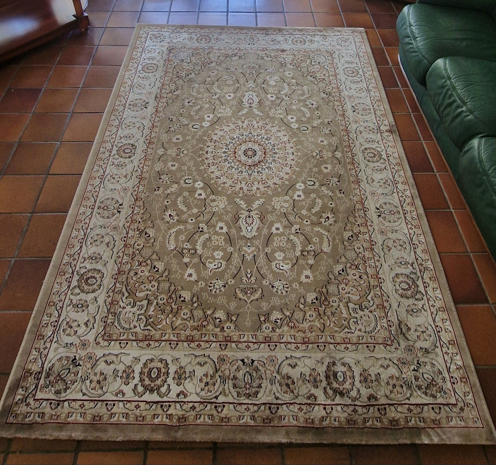 Z.g.a.n. Merinos 'Dubai' Vloerkleed Beige – 160 x 230 cm, Ophalen, Beige, 150 tot 200 cm, 200 cm of meer