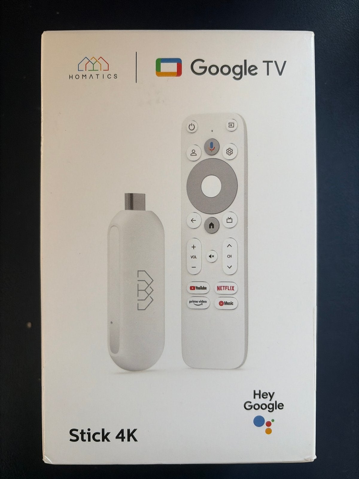 Homatics Google TV Stick 4K - Stream al je favorieten, Ophalen, Nieuw, HDMI, Zonder harde schijf