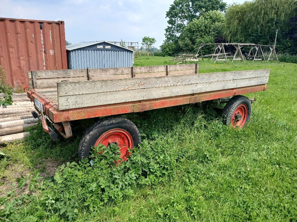 Te koop antieke platte wagen., Ophalen, Gebruikt