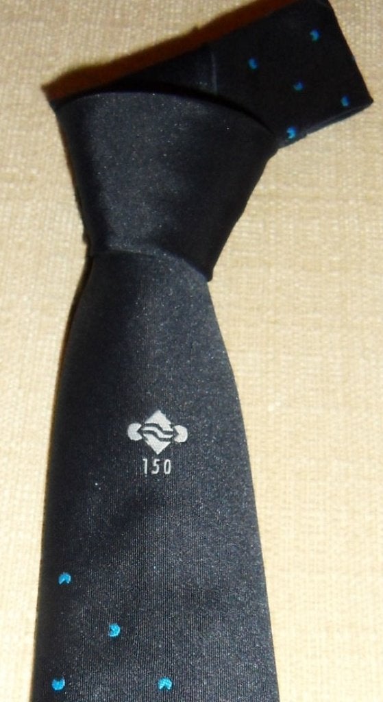 Nederlandse Spoorwegen NS 150 jaar logo midden blauw, Ophalen of Verzenden, Nieuw, Trein, Overige typen