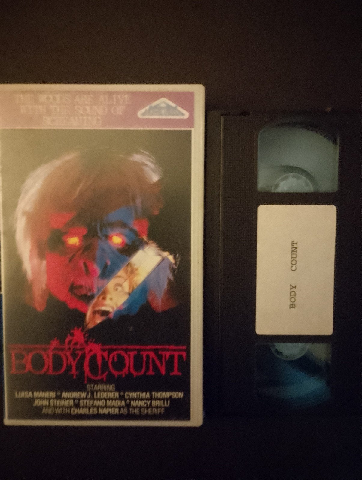 VHS. BODY COUNT. HORROR., Cd's en Dvd's, Vanaf 16 jaar, Ophalen of Verzenden, Zo goed als nieuw