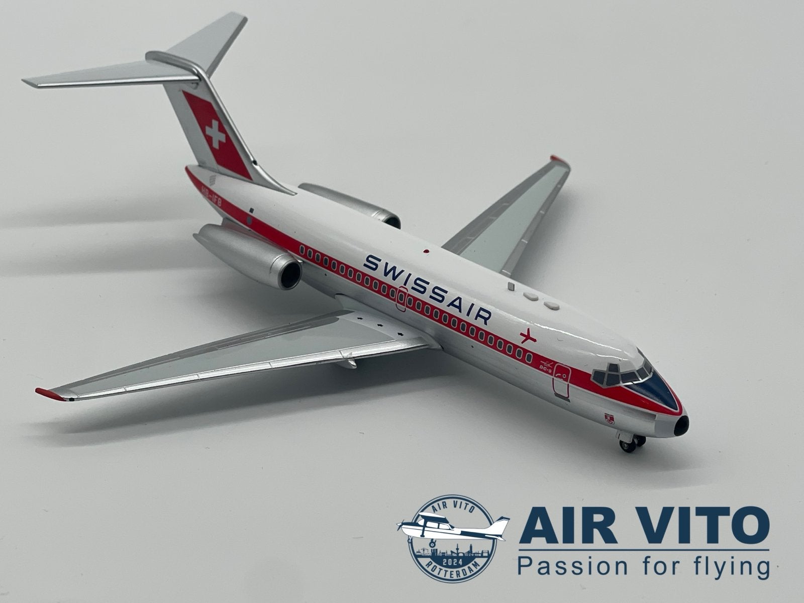 Swissair Douglas DC-9 Inflight 1:200 Schaalmodel Metaal, Schaalmodel, ., Nieuw, Ophalen of Verzenden