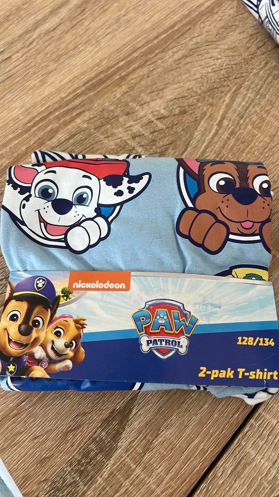 Paw Patrol 2-pak t-shirt 128/132, Ophalen of Verzenden, Nieuw, Jongen of Meisje, Shirt of Longsleeve
