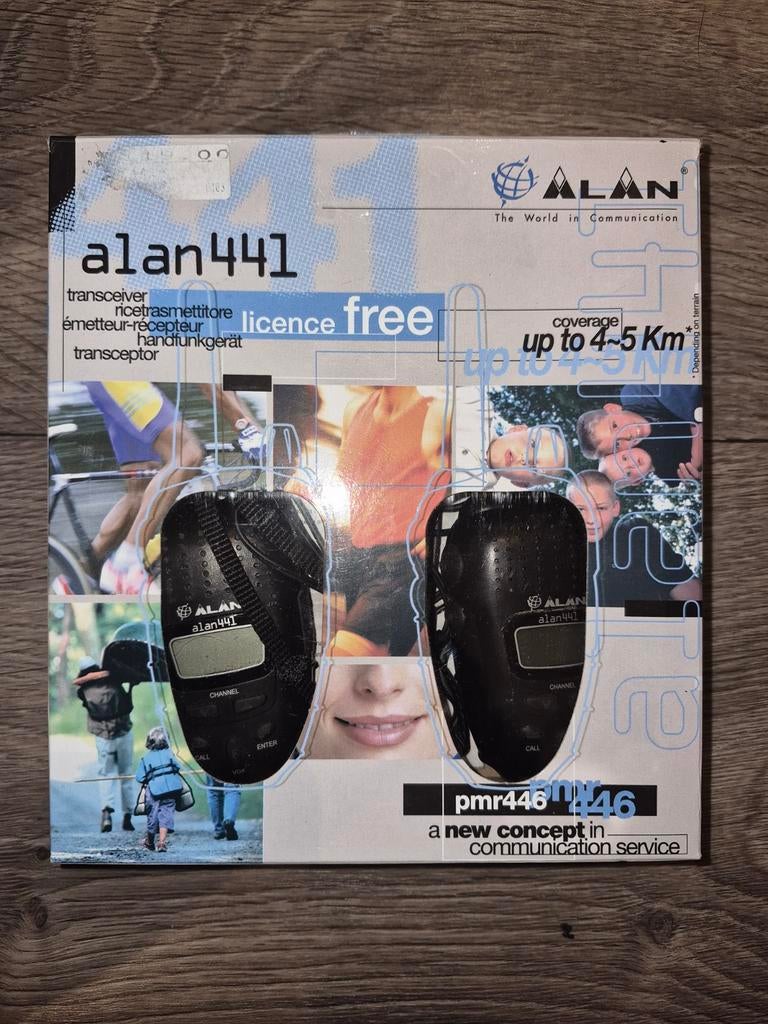 ALAN 441 PMR446 Walkie Talkie Set - Licentievrij, Ophalen of Verzenden, Zo goed als nieuw, Portofoon of Walkie-talkie, Handsfree-functie