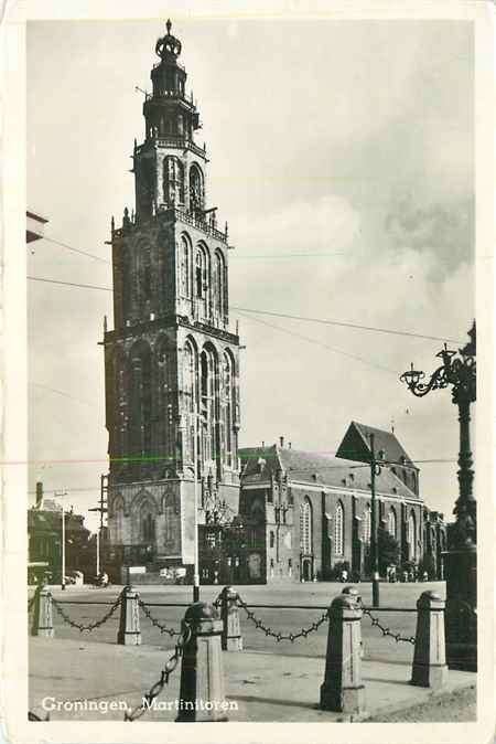 301-016-019 Groningen Martinitoren, Verzenden, Voor 1920, Groningen