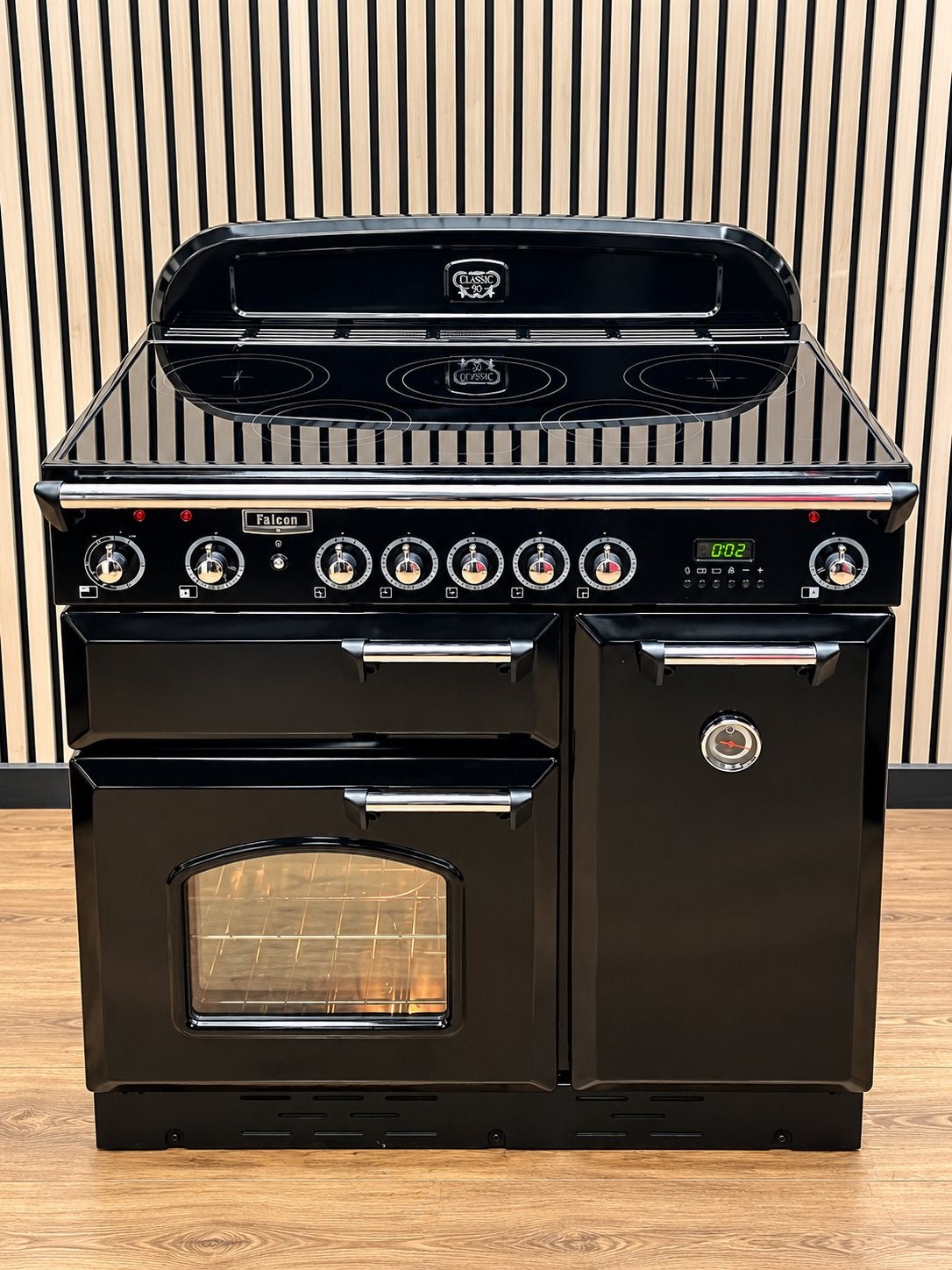 Luxe Falcon Classic INDUCTIE Fornuis met 3 ovens 90 cm, Witgoed en Apparatuur, Hete lucht, Fornello Esperta, Ophalen of Verzenden
