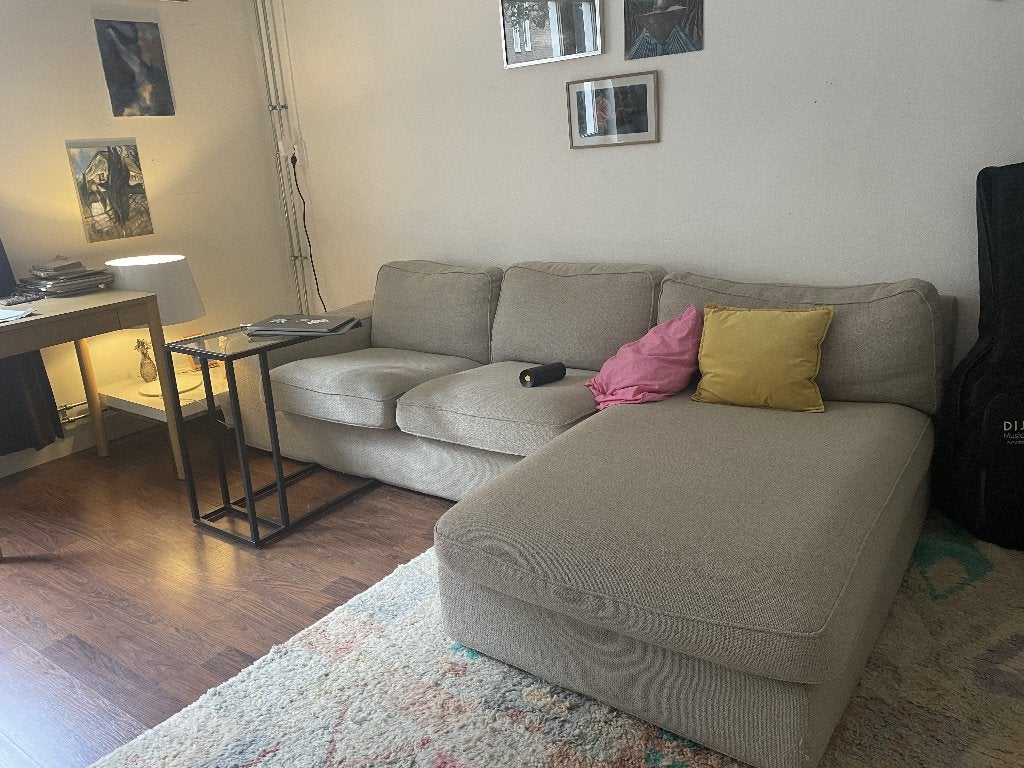 IKEA KIVIK 3-Seat Sofa (Beige) - MUST GO URGENTLY!, Ophalen, 250 tot 300 cm, Driepersoons, 75 tot 100 cm