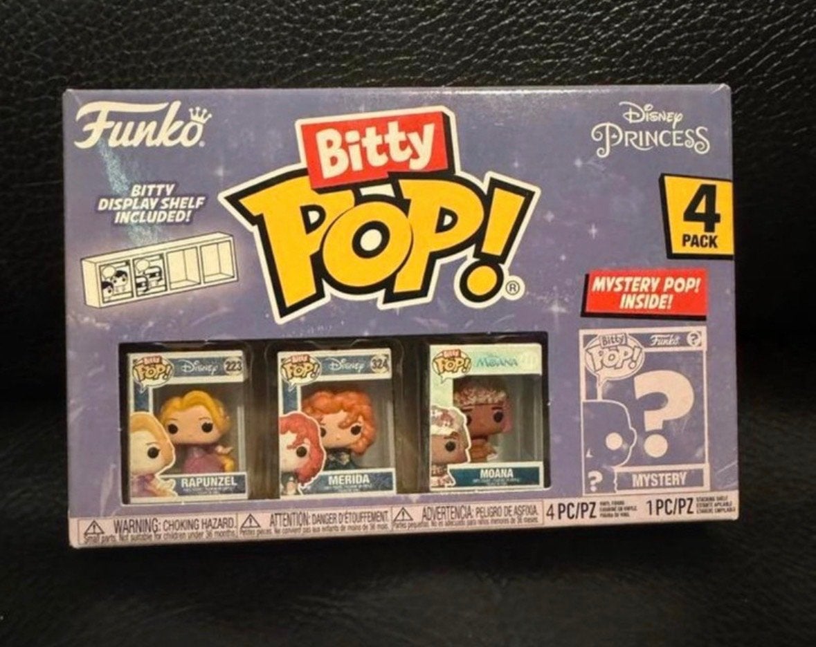 Funko Bitty Pop! Disney Princess 4-pack met display, Ophalen of Verzenden, Nieuw
