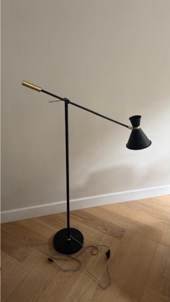 Retro lamp Audrey van metaal, Ophalen, Zo goed als nieuw, Metaal