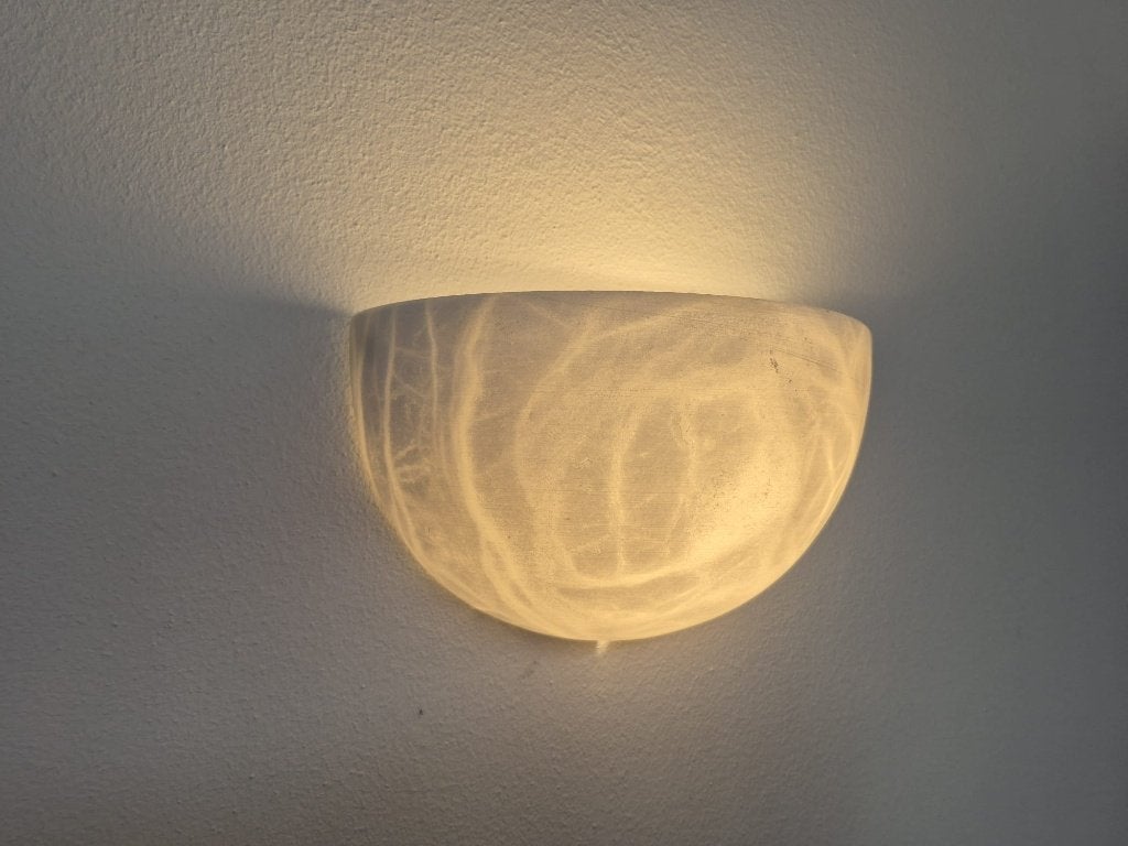 Albasten wandlamp, 3 STUKS, mooi en sfeervol, Ophalen, Natuurlijk materiaal, E14 (klein), Zo goed als nieuw