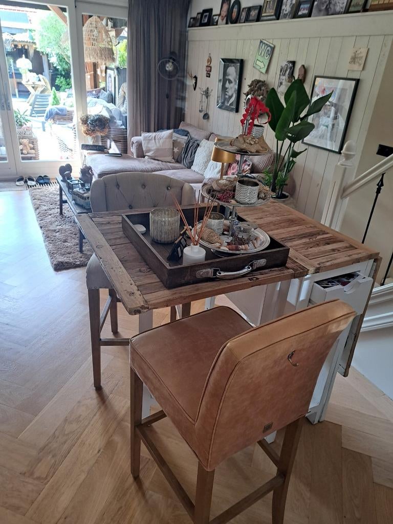 Bartafel riviera maison, Ophalen of Verzenden, Gebruikt, Riviera maison, Minder dan 4 stoelen