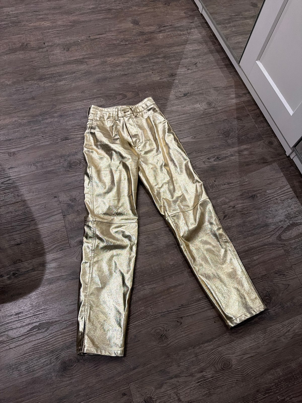 Josh V gouden broek maat XXS, Ophalen of Verzenden, Gedragen, Maat 34 (XS) of kleiner, Goud