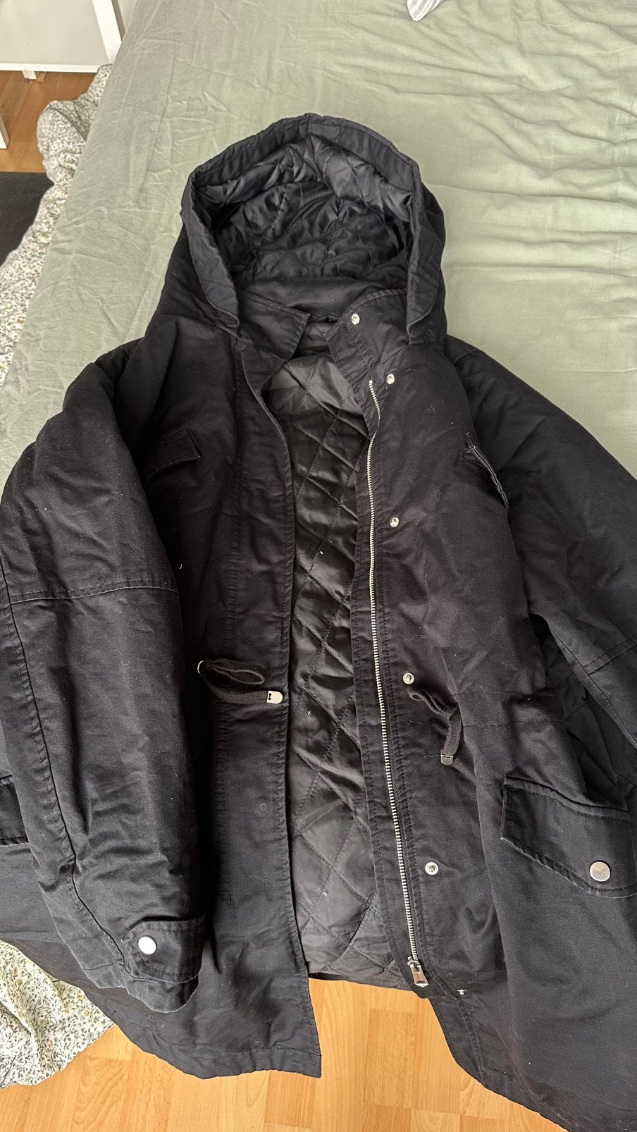 Dames winterjas mt L/XL, zwart, Kleding | Dames, Jassen | Winter, Ophalen, Gedragen, Maat 46/48 (XL) of groter, Zwart