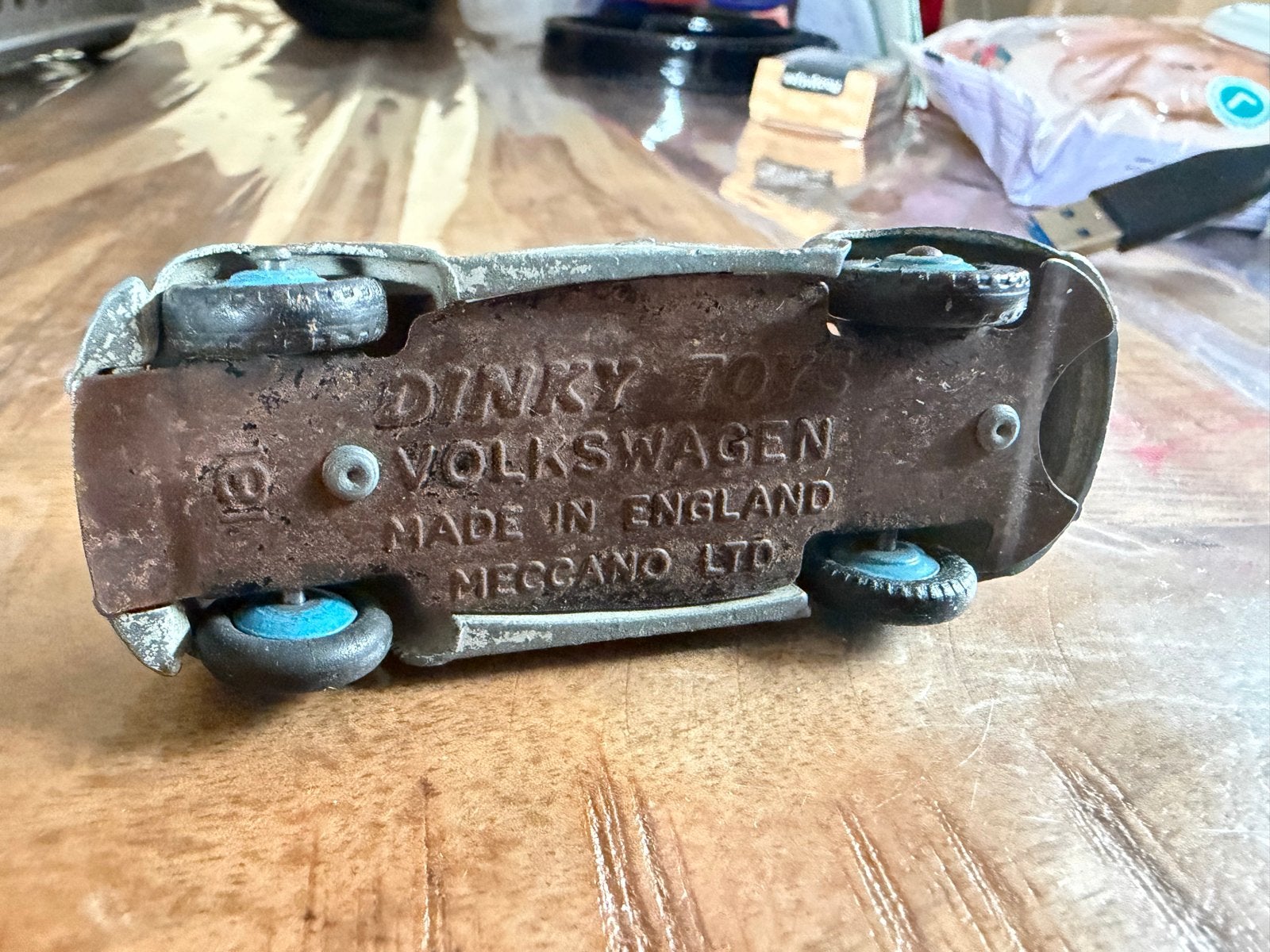 Dinky Toys Volkswagen Kever - Origineel met lakschade, D, Gebruikt, Auto, Dinky Toys