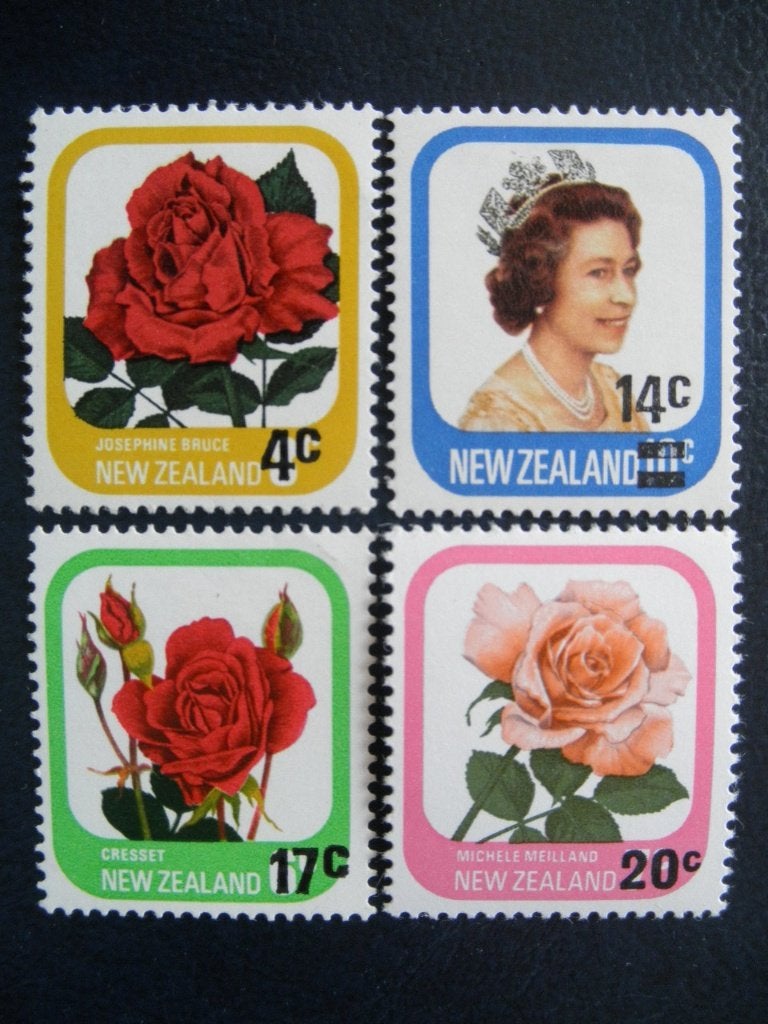Postzegels New Zealand 1979 bloemen - opdruk (*)., Postzegels en Munten, Ophalen of Verzenden