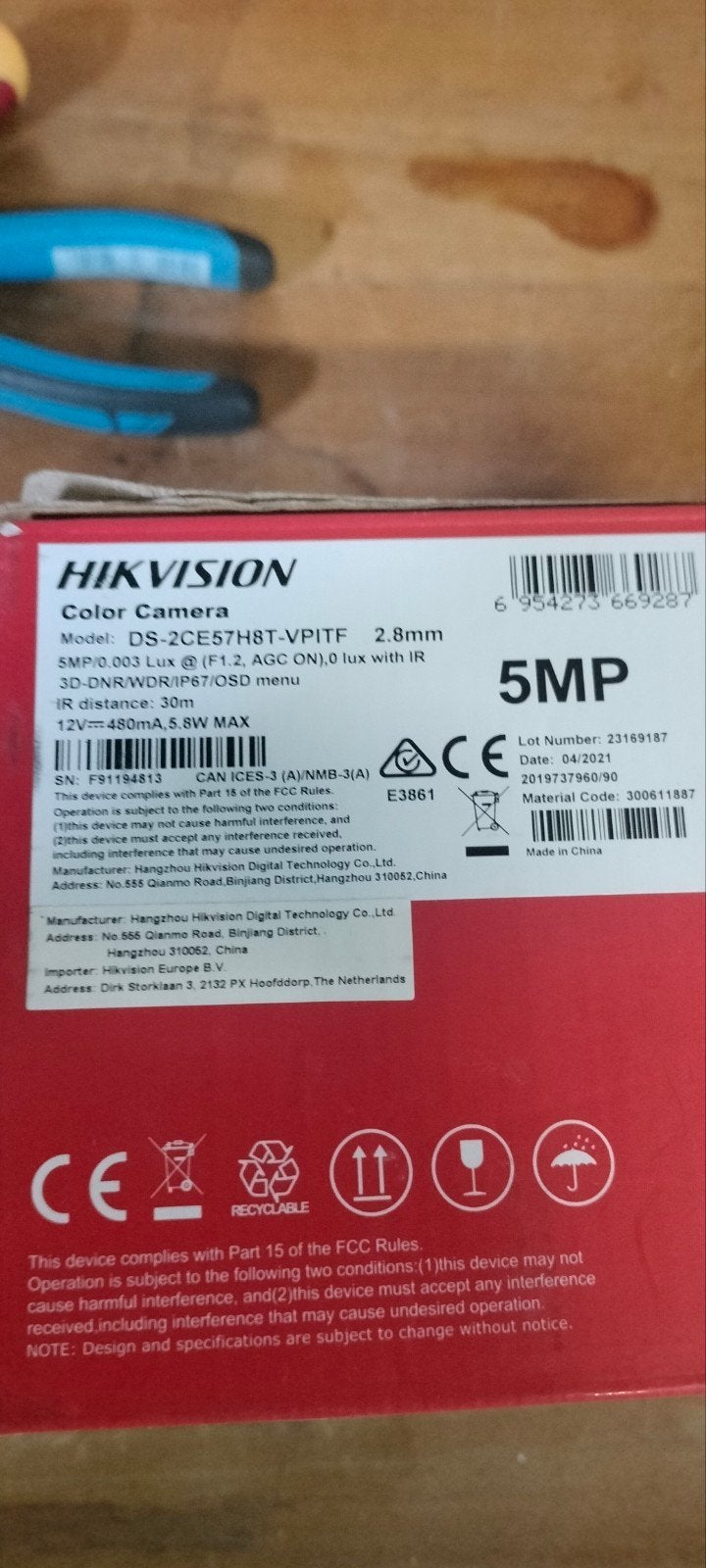 Hikvision CCTV camera,s, Ophalen of Verzenden, Zo goed als nieuw, Compleet systeem, Beweging