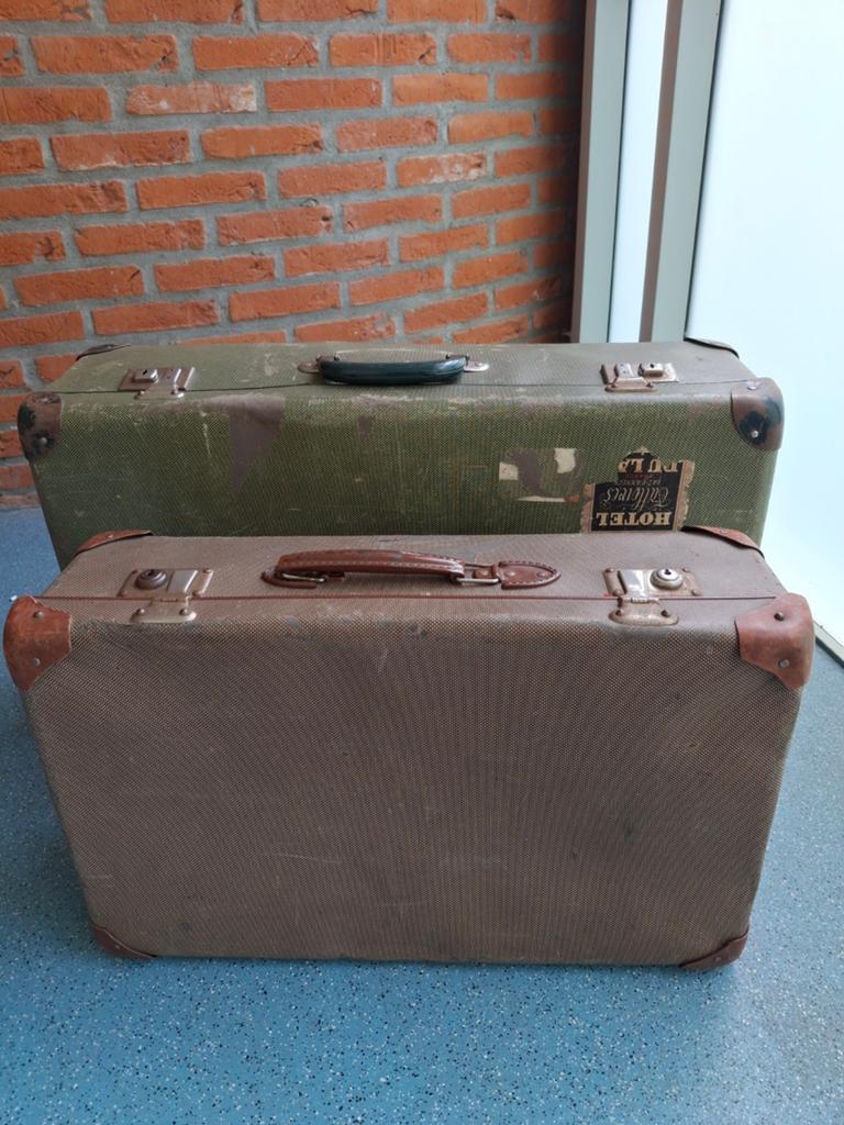 Vintage koffers, Sieraden, Tassen en Uiterlijk, Koffers, Ophalen, Gebruikt, Hard kunststof