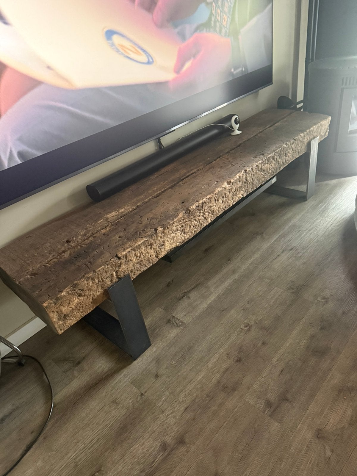 Tv meubel van bielzen, Gebruikt, 200 cm of meer, Minder dan 100 cm, 25 tot 50 cm