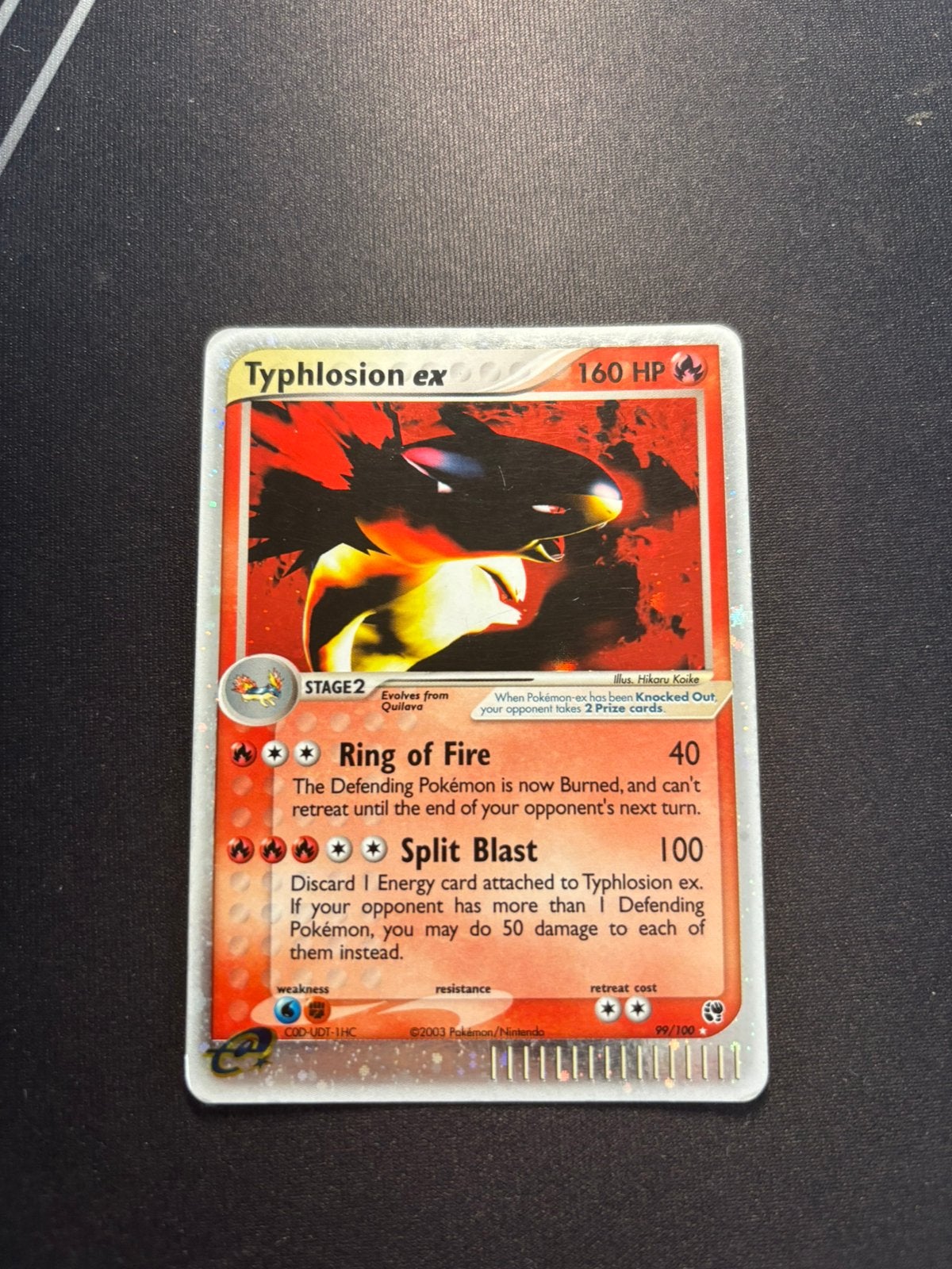 Typhlosion ex, Ophalen of Verzenden, Zo goed als nieuw