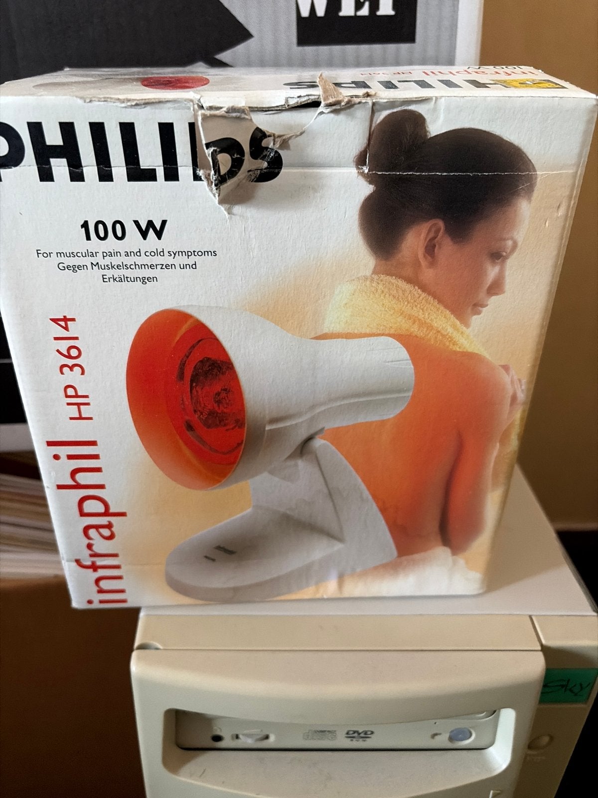 Philips Infraphil HP 3614 Infraroodlamp 100W, Witgoed en Apparatuur, Ophalen, Gebruikt, Overige typen