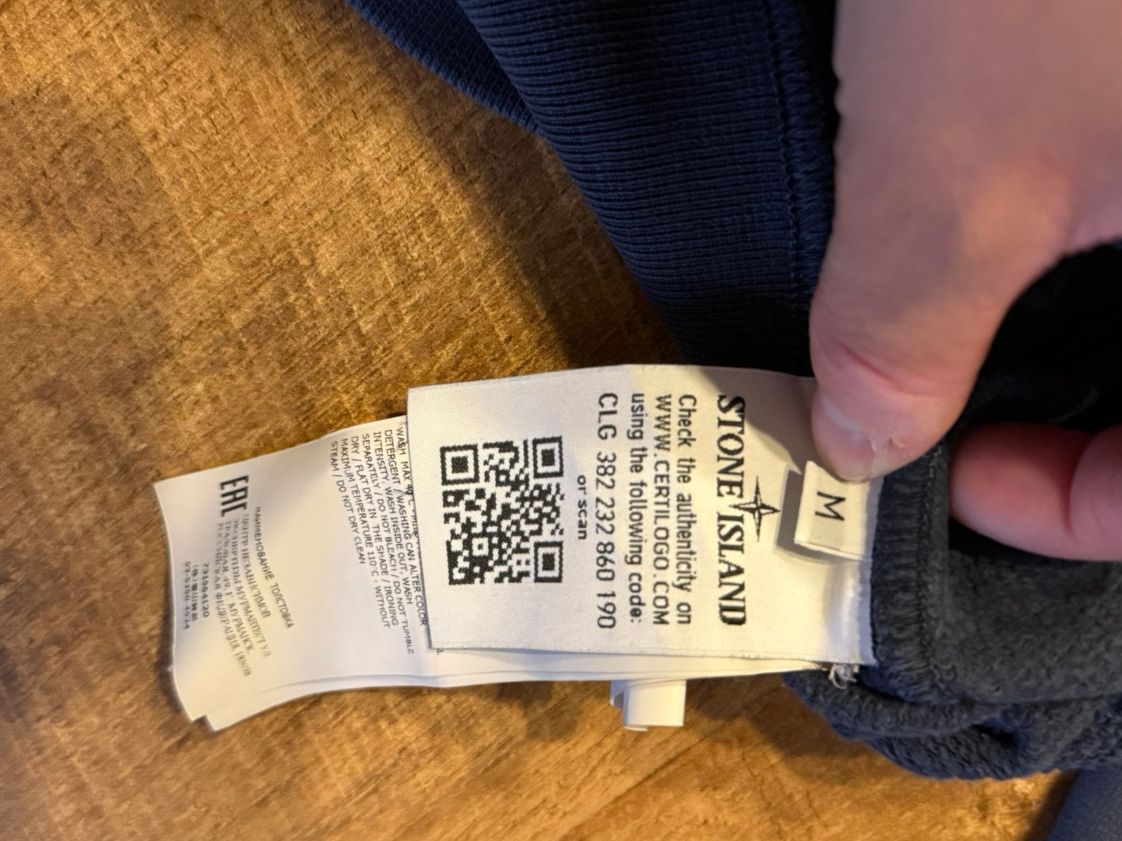 Stone island trui, Ophalen, Gedragen, Maat 48/50 (M), Blauw